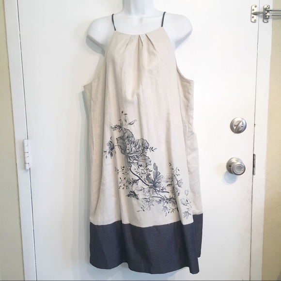 LOFT Dresses & Skirts - NWT Loft Plus Size Floral Print Linen Dress